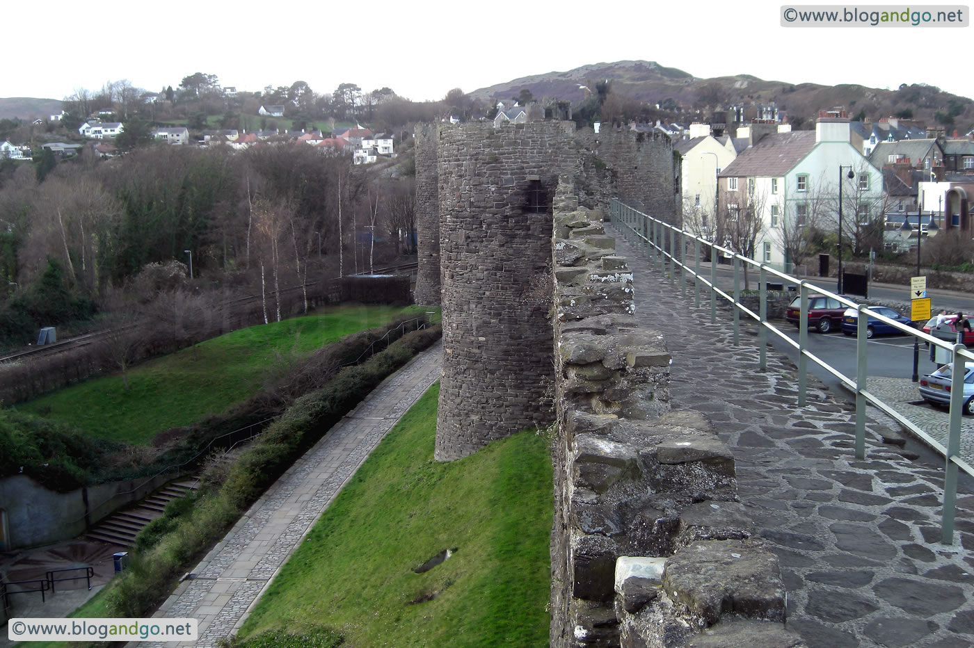 Conwy - South wall overlooking the Mill Gate
